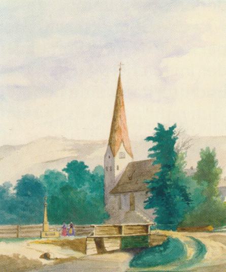 Die Andreaskirche um 1850