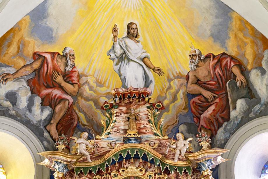 Christus zwischen Elias und Moses